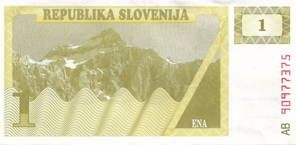 1 tolar billets europe slovenie 1 tolar