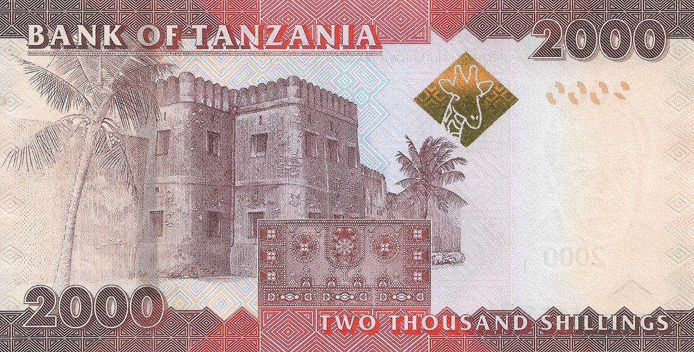 billets afrique tanzanie 2 000 shillings