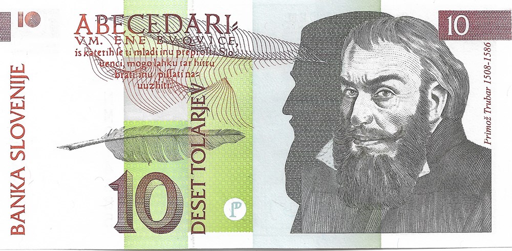 10 tolars billets europe slovenie 10 tolars