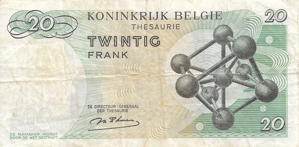 billets europe belgique 20 francs
