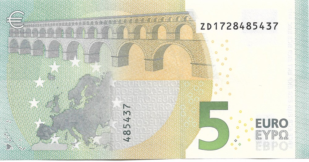 billets europe belgique 5 euros