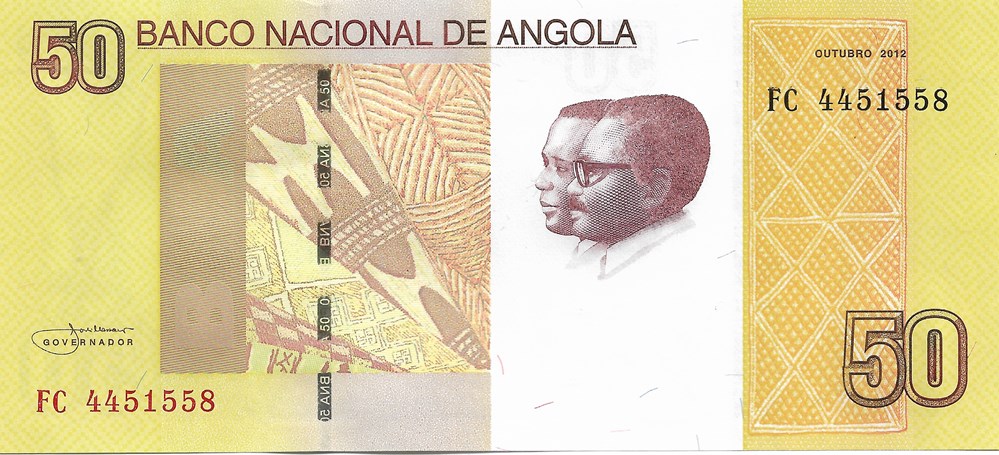 50 kwanzas billets afrique angola 50 kwanzas