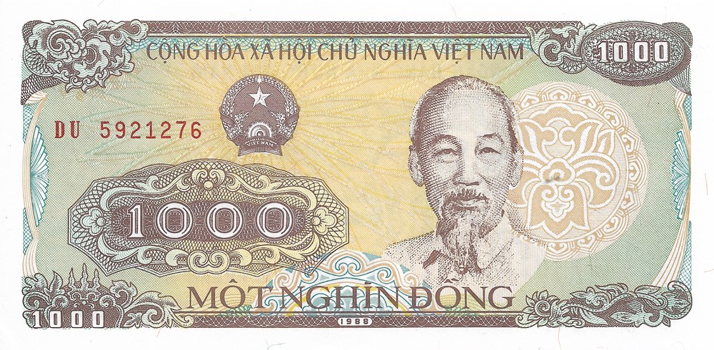 1.000 dong billets asie vietnam 1 000 dong