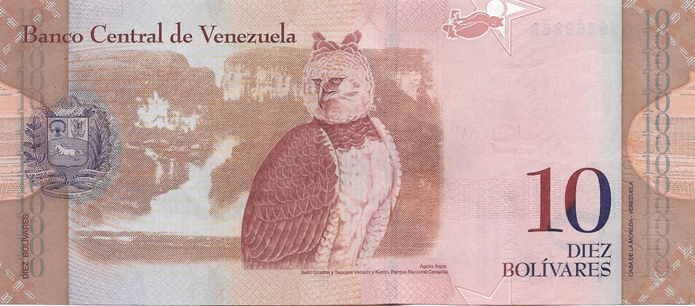 billets amerique du sud venezuela 10 bolivars