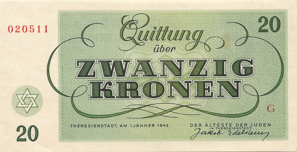 20 couronnes billets europe tchecolovaquie 20 couronnes