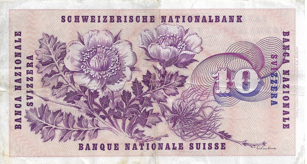 10 francs billets europe suisse 10 francs
