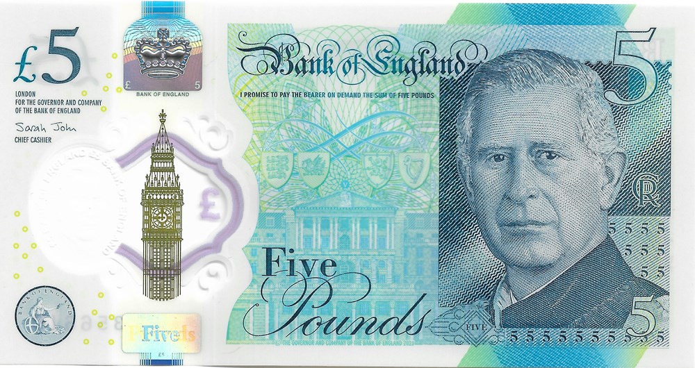 5 livres billets europe royaume uni 5 livres
