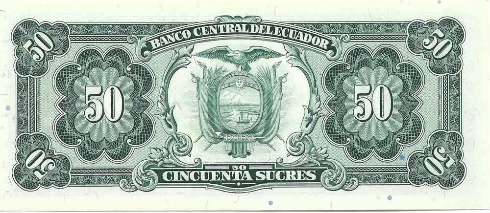 50 sucres billets amerique du sud equateur 50 sucres