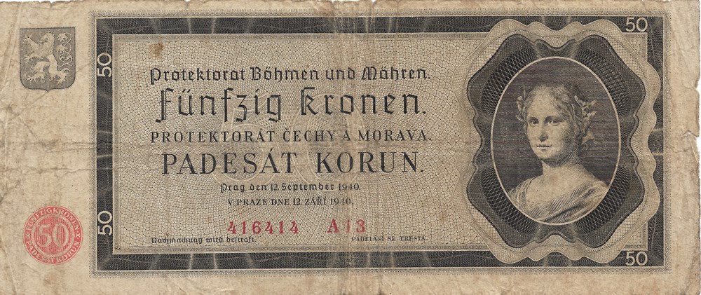 50 couronnes billets europe republique tcheque 50 couronnes