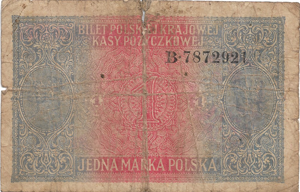 billets europe pologne 1 mark polonais