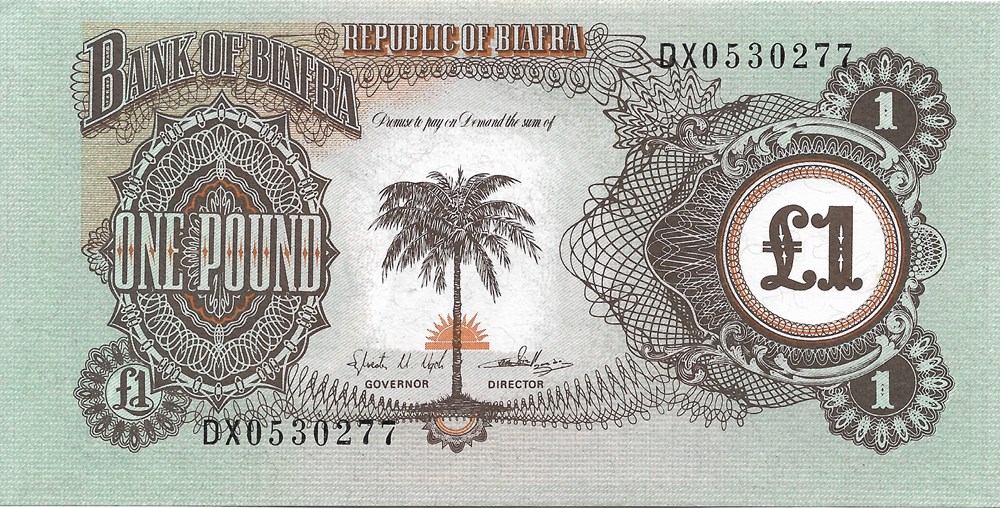 billets afrique biafra 1 livre