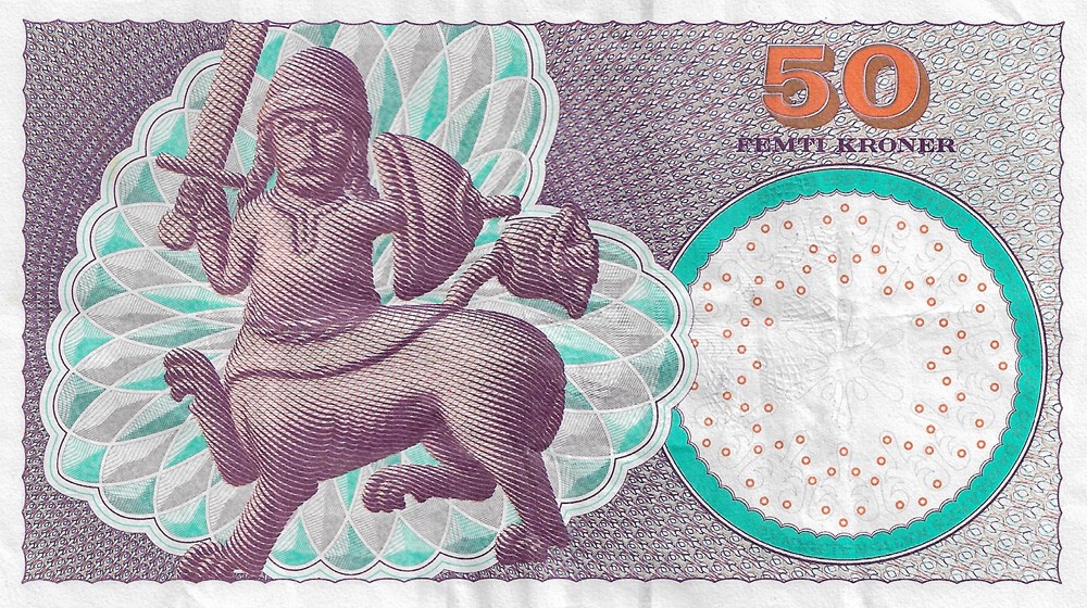 50 couronnes billets europe danemark 50 couronnes