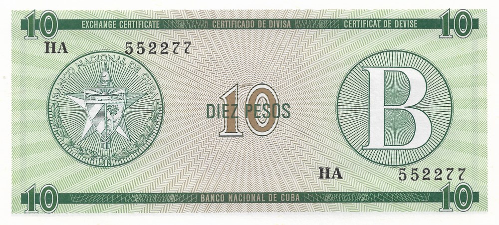 billets amerique centrale et caraibes cuba 10 pesos