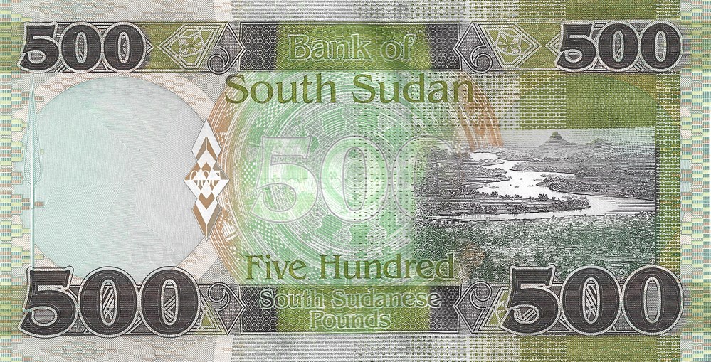 500 livres sud-soudanaises billets afrique du 500 livres sud soudanaises