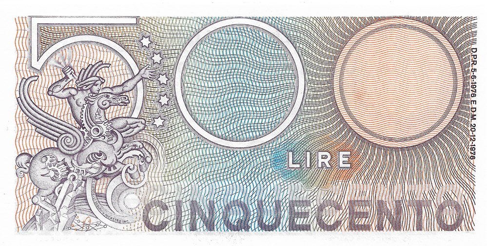 500 lires billets europe italie 500 lires