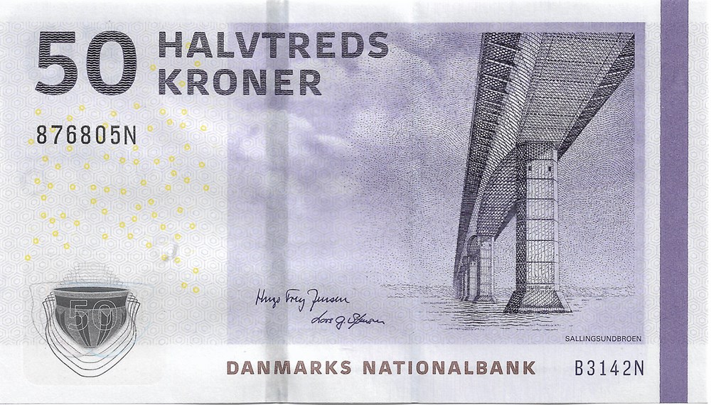 50 couronnes billets europe danemark 50 couronnes