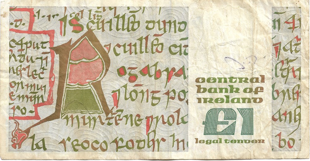 billets europe irlande 1 livre