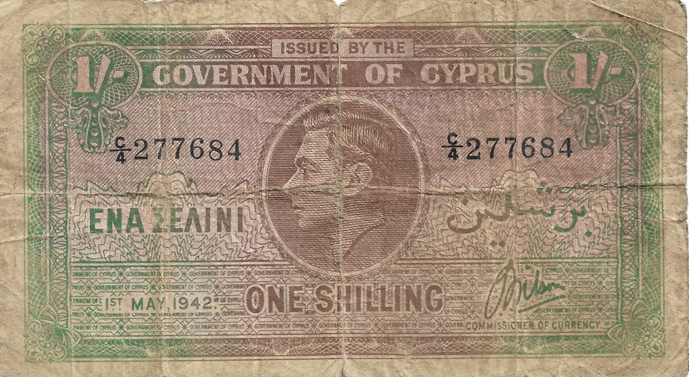 1 shilling billets europe chypre 1 shilling
