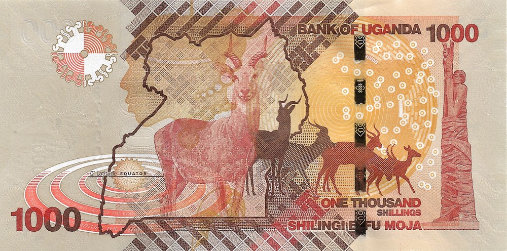 1.000 shillings billets afrique ouganda 1 000 shillings