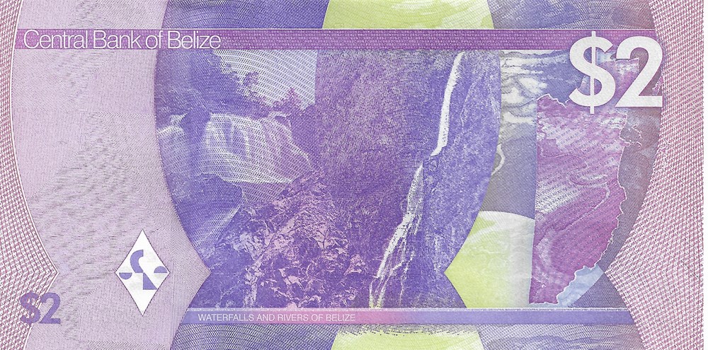 billets amerique centrale et caraibes belize 2 dollars