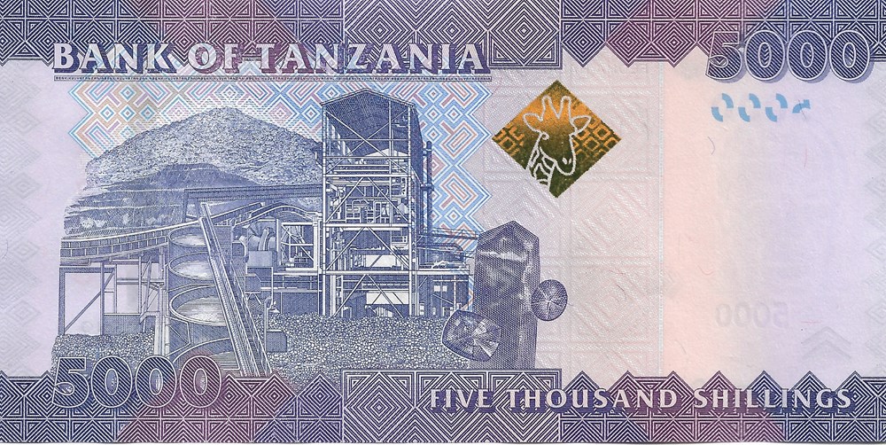 billets afrique tanzanie 5 000 shillings