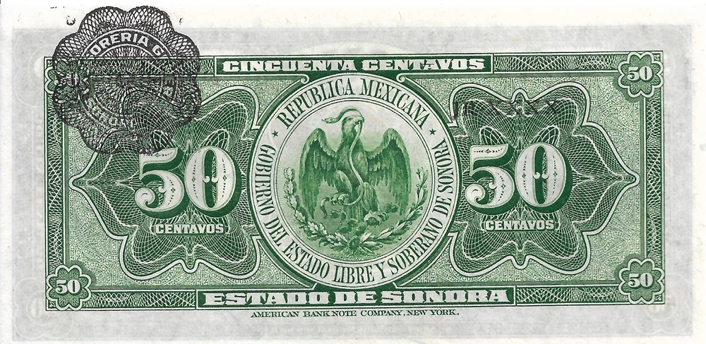 50 centavos billets amerique du nord mexique 50 centavos