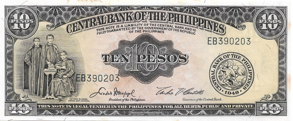 10 pesos billets asie philippines 10 pesos