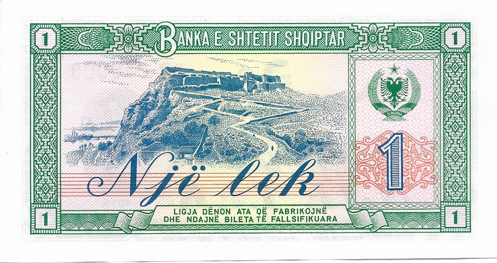 1 lek billets europe albanie 1 lek