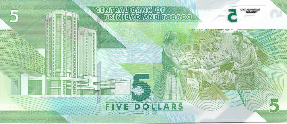 5 dollars billets amerique centrale et caraibes trinite tobago 5 dollars