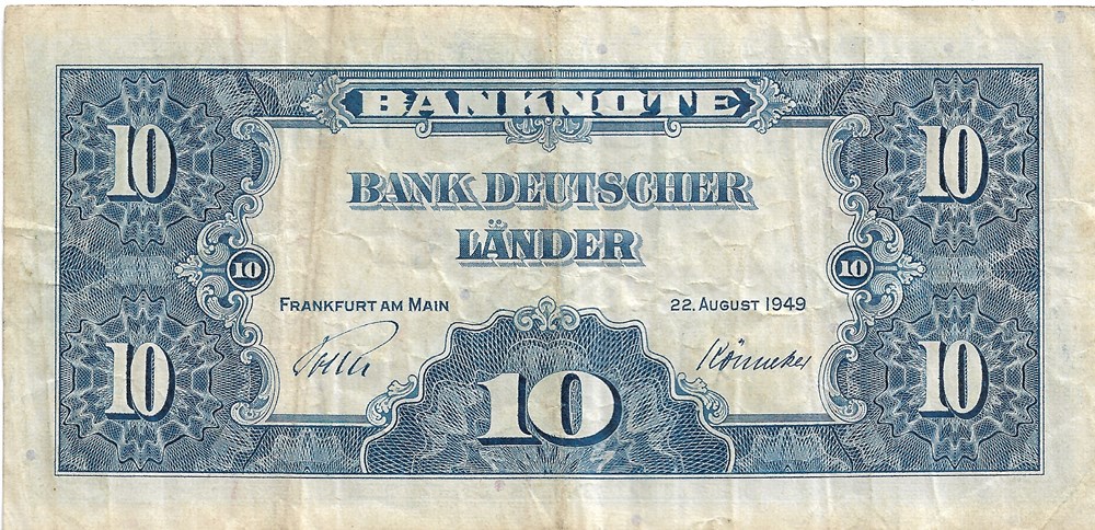 10 deutsche marks billets europe allemagne 10 deutsche marks