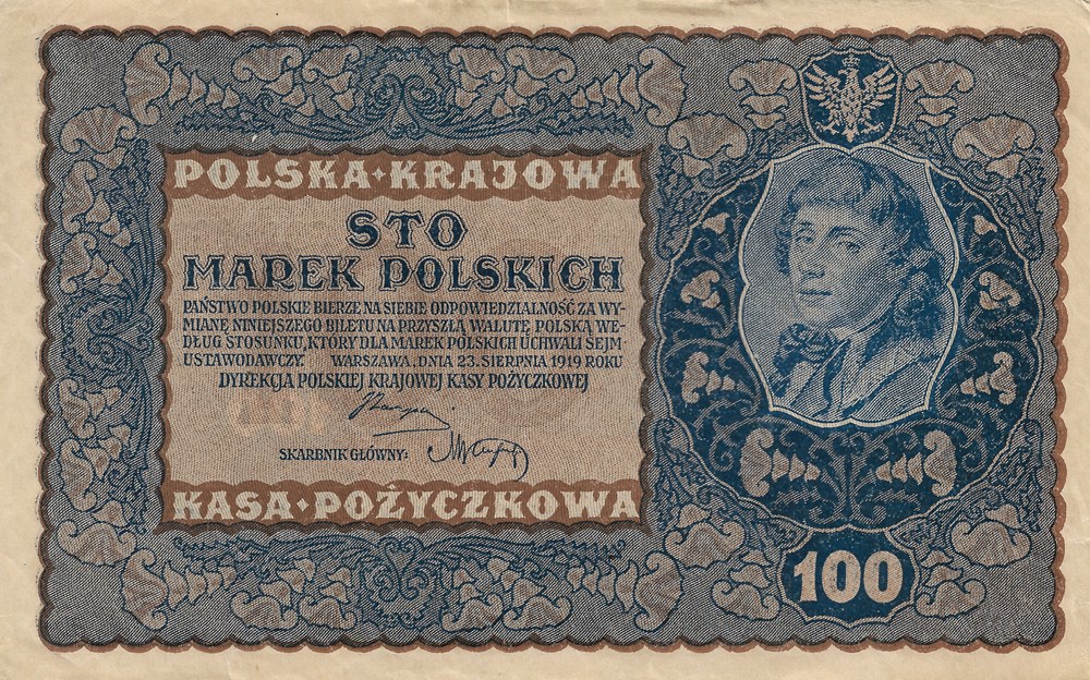 100 marks polonais billets europe pologne 100 marks polonais