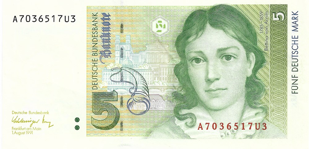 billets europe allemagne 5 deutsche marks