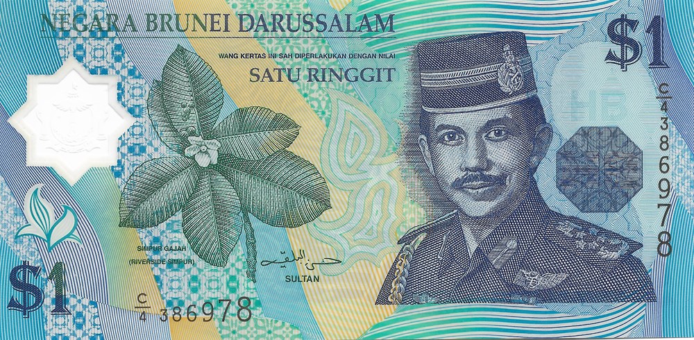 1 ringgit ou 1 dollar billets asie brunei 1 ringgit ou 1 dollar