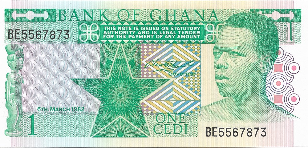 1 cedi billets afrique ghana 1 cedi