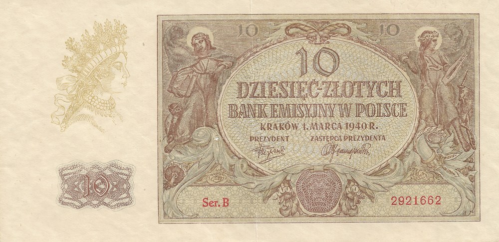 10 zloty billets europe pologne 10 zloty