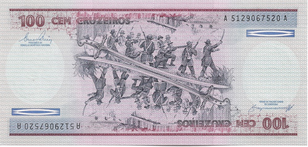 100 cruzeiros billets amerique du sud bresil 100 cruzeiros