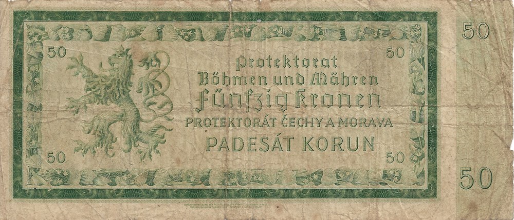 50 couronnes billets europe republique tcheque 50 couronnes