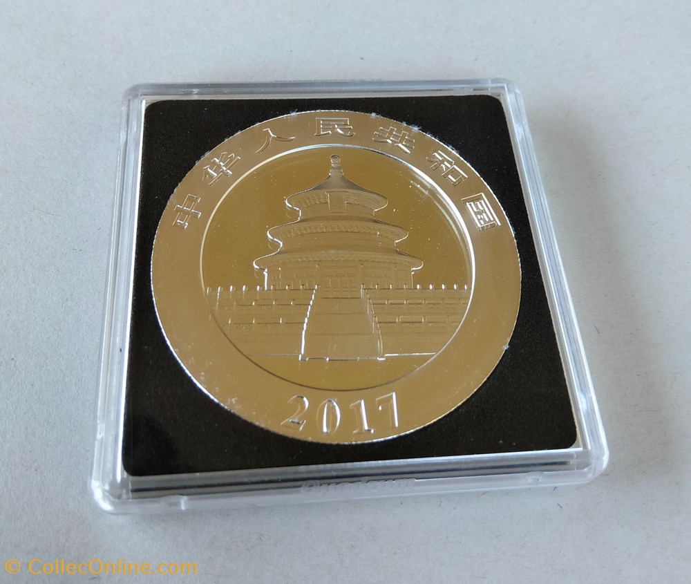 China. 10 Yuan 2017 Panda - Colored- 30 gr monedas lingotes bullion moneda de plata china 10 yuan 2017 panda colored 30 gr