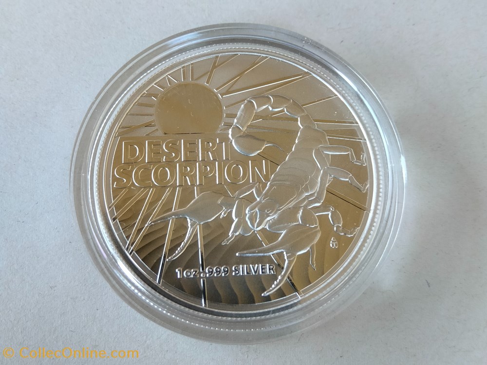 Moneda de Plata Escorpión del Desierto 2022 1 oz monedas lingotes y bullion moneda de plata escorpion del desierto 2022 1 oz