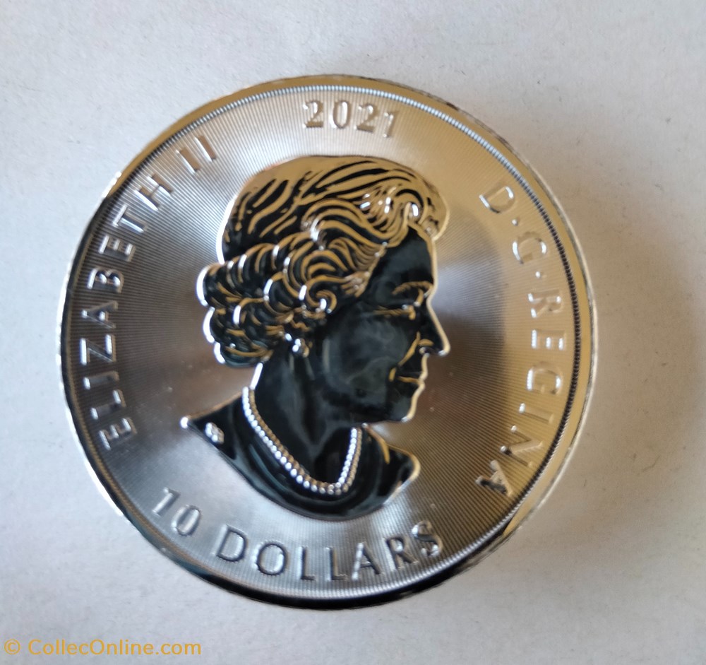 Canadá. 10 Dollars 2021 Creatures of the North Werewolf Silver Coin BU - 2 oz monedas lingotes y bullion moneda de plata canada 10 dollars 2021 creatures of the north werewolf silver coin bu 2 oz