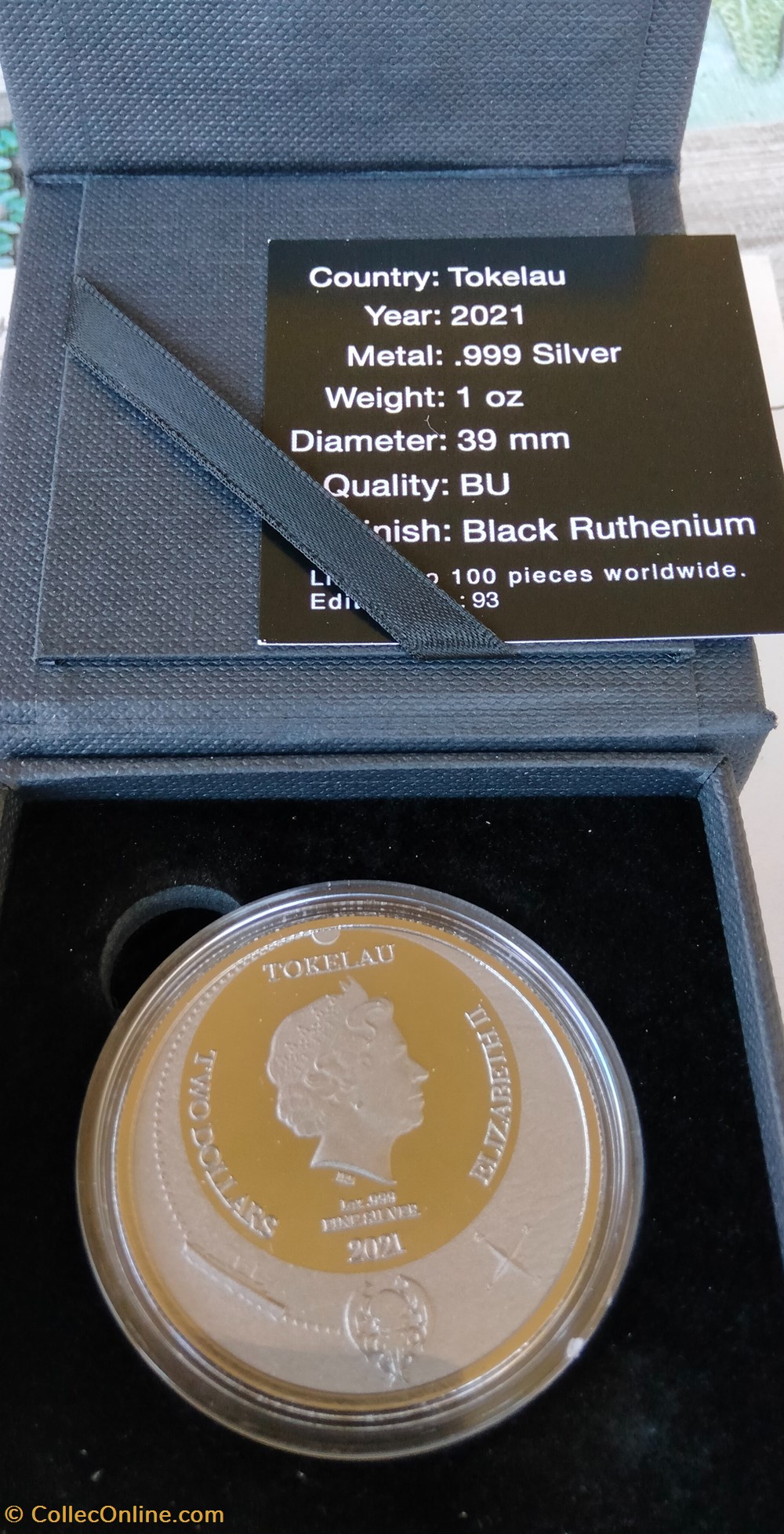 Tokelau. 2 Dollars 2021 The Great Old One: Cthulhu Black Ruthenium Burning - 1 oz monedas lingotes y bullion moneda de plata tokelau 2 dollars 2021 the great old one cthulhu black ruthenium burning 1 oz