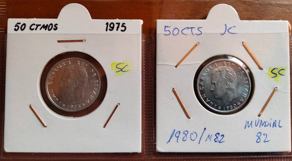 monedas 50 cts