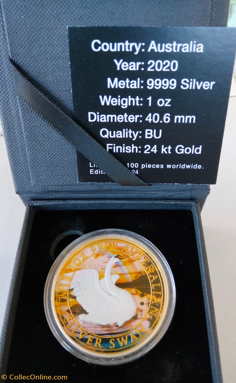 Australia. 1 Dollar 2020 Australian Silver Swan Colorized Coin - 1 oz monedas lingotes y bullion moneda de plata australia 1 dollar 2020 australian silver swan colorized coin 1 oz
