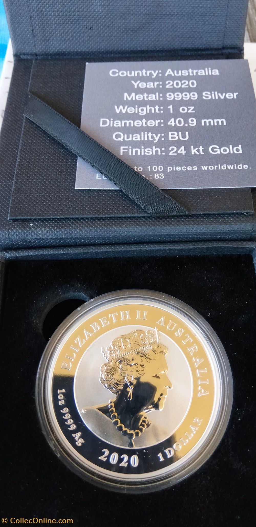 Australia. 1 Dollar 2020 Australian Silver Quokka Gold Gilded - 1 oz monedas lingotes y bullion moneda plata australia 1 dollar 2020 australian silver quokka gold gilded 1 oz
