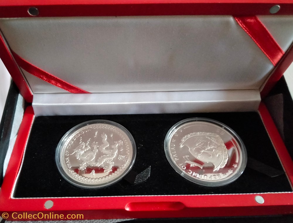 Palaos. 5 Dólares 2012 Prueba Año del Dragón - 2 Oz monedas lingotes y bullion moneda plata palaos 5 dolares 2012 prueba ano del dragon 2 oz