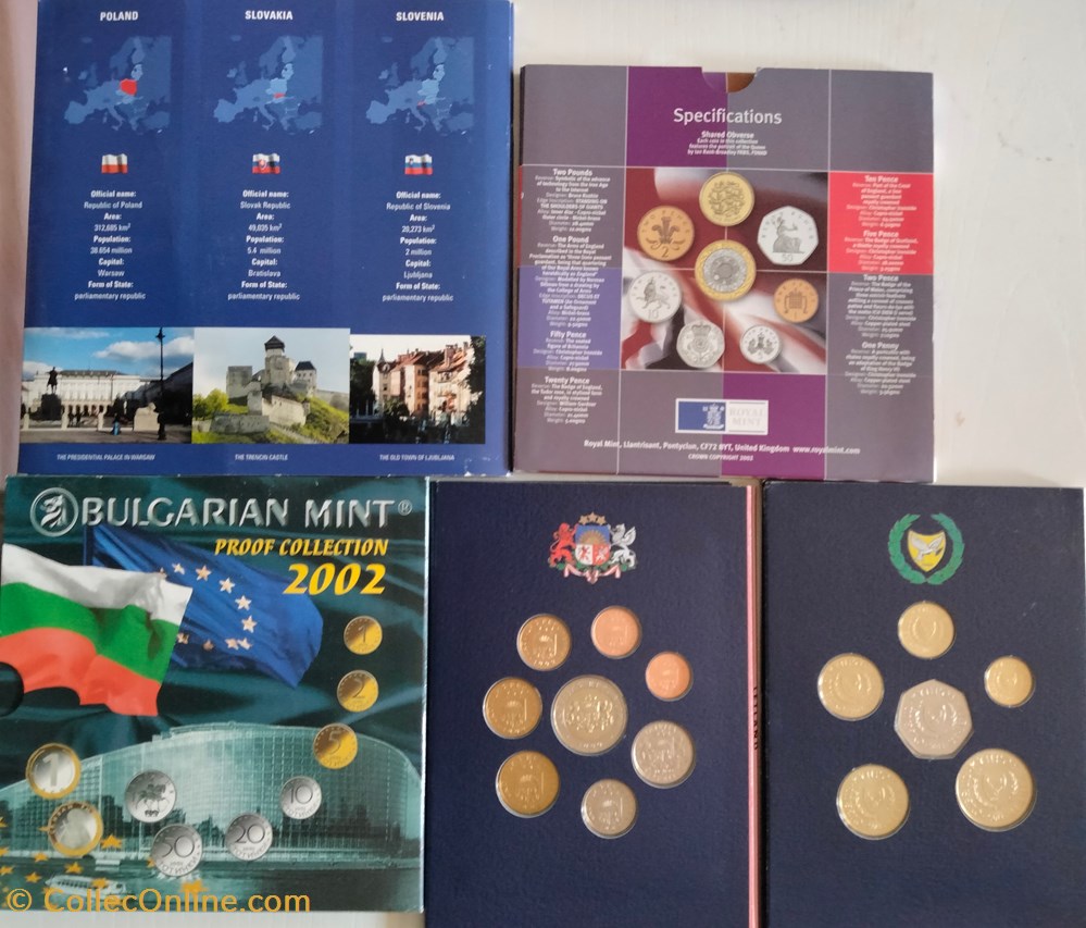 Bulgaria Chipre Letonia Inglaterra Europa 2002-2004 monedas lingotes y bullion moneda de plata bulgaria chipre letonia inglaterra europa 2002 2004