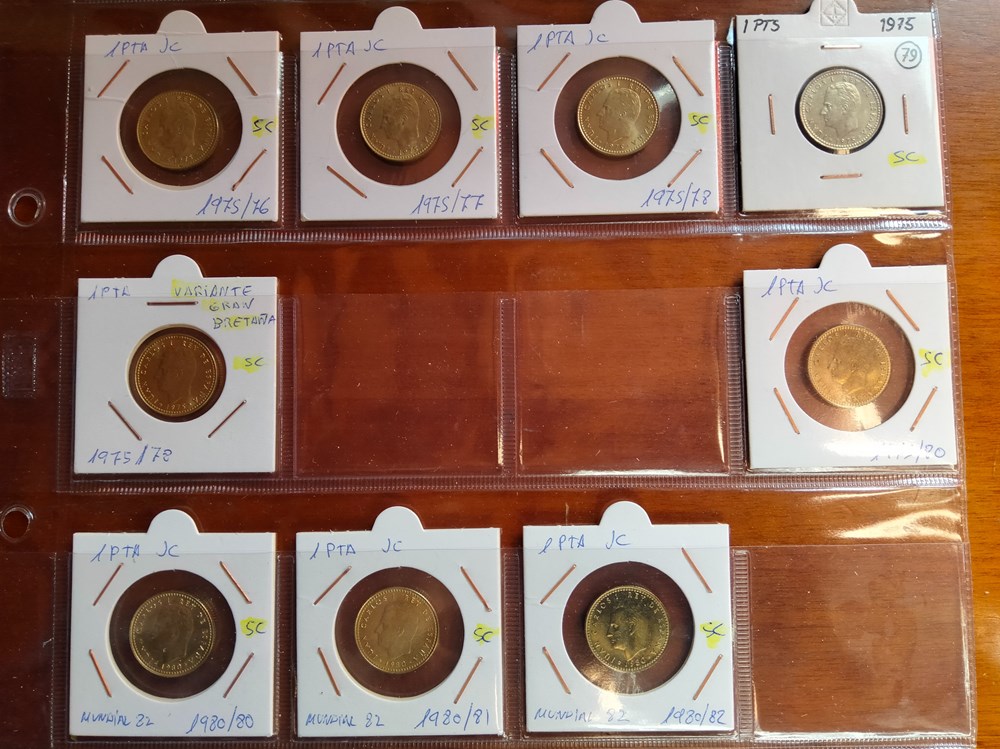 monedas 1 pta