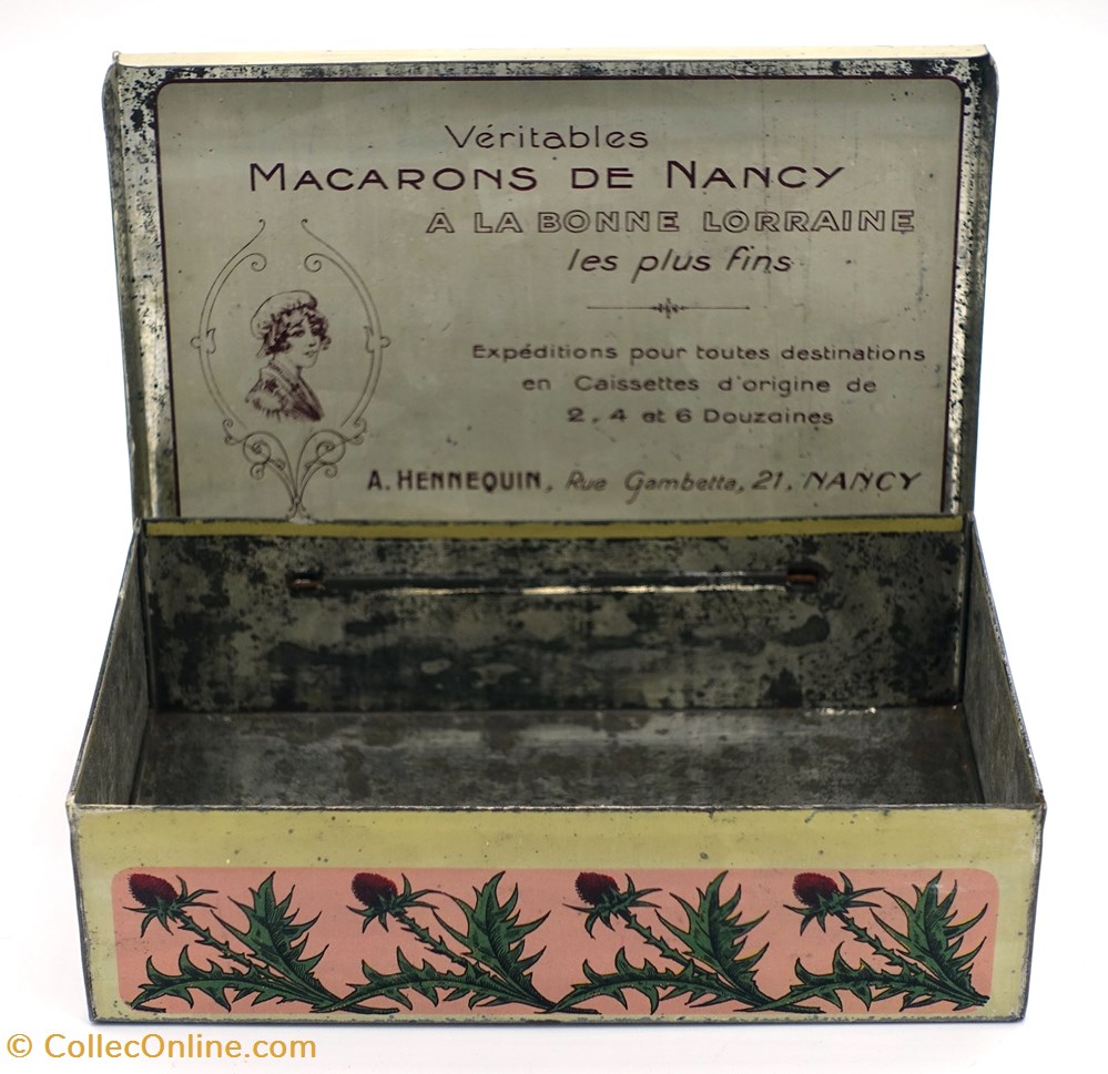 Bergamotes de Nancy 2 objets publicitaires boites lithographiees bergamotes de nancy