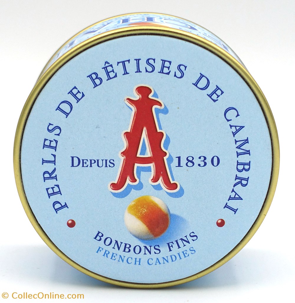 objets publicitaires boites lithographiees betises de cambrai
