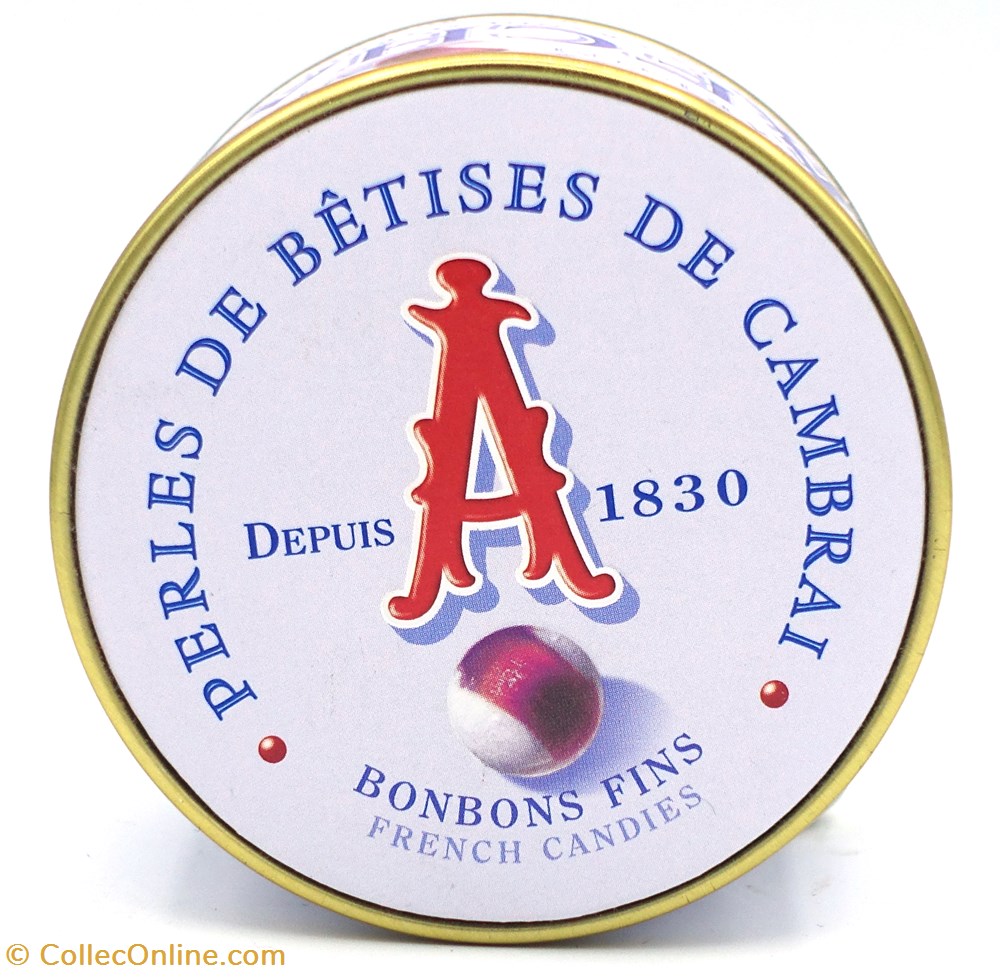 objets publicitaires boites lithographiees betises de cambrai